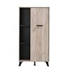 ΒΙΤΡΙΝΑ UMBRIA POP GREY OAK-ΜΑΥΡΟ 67x33x130εκ 11008864