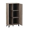 ΒΙΤΡΙΝΑ UMBRIA POP GREY OAK-ΜΑΥΡΟ 67x33x130εκ 11008864