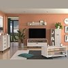 ΒΙΤΡΙΝΑ UMBRIA POP WHITE OAK - GREY OAK 67,5x33x130,5εκ f.l.d 11011881