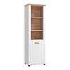 ΒΙΤΡΙΝΑ VALENCIA POP 1K ΛΕΥΚΟ-ARTISAN OAΚ-ΛΕΥΚΟ ΜΑΤ ΧΡΩΜΑ 60.5x41x194.5εκ 11011379