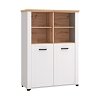 ΒΙΤΡΙΝΑ VALENCIA POP 2K ΛΕΥΚΟ-ARTISAN OAΚ-ΛΕΥΚΟ ΜΑΤ ΧΡΩΜΑ 103.5x41x143εκ 11011381
