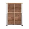 ΒΙΤΡΙΝΑ VALENCIA POP 2K ΛΕΥΚΟ-ARTISAN OAΚ-ΛΕΥΚΟ ΜΑΤ ΧΡΩΜΑ 103.5x41x143εκ 11011381