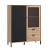 ΒΙΤΡΙΝΑ VANDEA 131 2K2F VS1 ARTISAN-ΜΑΥΡΟ ΜΑΤ 106x40x131εκ 11013561