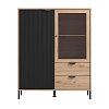 ΒΙΤΡΙΝΑ VANDEA 131 2K2F VS1 ARTISAN-ΜΑΥΡΟ ΜΑΤ 106x40x131εκ 11013561