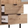 ΒΙΤΡΙΝΑ VANDEA 131 2K2F VS1 ARTISAN-ΜΑΥΡΟ ΜΑΤ 106x40x131εκ 11013561