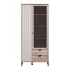ΒΙΤΡΙΝΑ VANDEA 195 2K2F VS1 CASHMERE-GREY OAK 87x40x195εκ 11013569