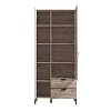 ΒΙΤΡΙΝΑ VANDEA 195 2K2F VS1 CASHMERE-GREY OAK 87x40x195εκ 11013569