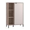 ΒΙΤΡΙΝΑ VANDEA 2K POP CASHMERE-GREY OAK 87x40x131εκ 11013843