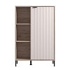 ΒΙΤΡΙΝΑ VANDEA 2K POP CASHMERE-GREY OAK 87x40x131εκ 11013843