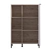 ΒΙΤΡΙΝΑ VANDEA 2K POP CASHMERE-GREY OAK 87x40x131εκ 11013843