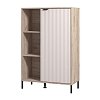 ΒΙΤΡΙΝΑ VANDEA 2K POP CASHMERE-GREY OAK 87x40x131εκ 11013843