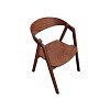 Πολυθρόνα Τραπεζαρίας Brooke Light Walnut 2τμχ 1114 IN 400-02-005