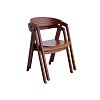 Πολυθρόνα Τραπεζαρίας Brooke Light Walnut 2τμχ 1114 IN 400-02-005