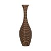 ΔΙΑΚΟΣΜΗΤΙΚΟ ΒΑΖΟ Fylliana FL250 PU RATTAN ΜΑΥΡΟ-ΦΥΣΙΚΟ ΧΡΩΜΑ 100εκ 374-225-609