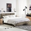 ΔΙΠΛΟ ΚΡΕΒΑΤΙ Fylliana Berlin ΜΠΕΖ ΧΡΩΜΑ ΥΦΑΣΜΑΤΟΣ 175x214x115εκ (160*200) 887-223-001