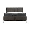 ΔΙΠΛΟ ΚΡΕΒΑΤΙ Fylliana David ΓΚΡΙ ΧΡΩΜΑ ΥΦΑΣΜΑΤΟΣ 172x211x118εκ (160x200) 880-225-059