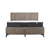 ΔΙΠΛΟ ΚΡΕΒΑΤΙ Fylliana David ΜΠΕΖ ΧΡΩΜΑ ΥΦΑΣΜΑΤΟΣ 172x211x118εκ (160x200) 880-225-058