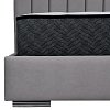 ΔΙΠΛΟ ΚΡΕΒΑΤΙ Fylliana Udine ΑΝΘΡΑΚΙ ΧΡΩΜΑ 167x214x115εκ (160x200) 887-225-022