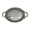ΔΙΣΚΟΣ ΜΕ ΚΑΘΡΕΦΤΗ Fylliana Flower ΑΣΗΜΙ ΧΡΩΜΑ 40x25x4εκ sls 279-222-157