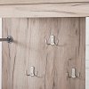 ΕΠΙΠΛΟ ΧΩΛ KENT PS GREY OAK-ΛΕΥΚΟ OAK ΧΡΩΜΑ 114x37x195εκ 11008734