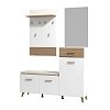 ΕΠΙΠΛΟ ΧΩΛ ΜΕ ΚΑΘΡΕΦΤΗ SEIN ARTISAN-WHITE HIGH GLOSS FOIL 141x36x190εκ fxtr 11011923