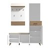 ΕΠΙΠΛΟ ΧΩΛ ΜΕ ΚΑΘΡΕΦΤΗ SEIN ARTISAN-WHITE HIGH GLOSS FOIL 141x36x190εκ fxtr 11011923