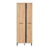 ΕΠΙΠΛΟ ΧΩΛ SARDINIA P2 ARTISAN OAK / ΜΑΥΡΟ 70,5x35x194x5εκ fxtr 11008256