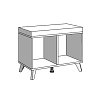 ΕΠΙΠΛΟ ΧΩΛ UMBRIA KOM GREY OAK 68x35x47,5εκ 11008184