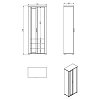 ΕΠΙΠΛΟ ΕΙΣΟΔΟΥ VALENCIA P2 OG ΛΕΥΚΟ-ARTISAN OAΚ-ΛΕΥΚΟ ΜΑΤ 75x41x194,5εκ fxtr 11011370