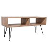 ΕΠΙΠΛΟ ΤΗΛΕΟΡΑΣΗΣ Fylliana April GREY OAK ΜΕ ΜΑΥΡΑ ΠΟΔΙΑ 100*40*47 835-92-095