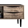 ΕΠΙΠΛΟ ΤΗΛΕΟΡΑΣΗΣ Fylliana "Home" ΜΑΥΡΟ ΜΕ GREY OAK 120x40x45εκ 271-00-021
