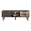 ΕΠΙΠΛΟ ΤΗΛΕΟΡΑΣΗΣ Fylliana "Home" ΜΑΥΡΟ ΜΕ GREY OAK 120x40x45εκ 271-00-021