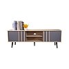 ΕΠΙΠΛΟ ΤΗΛΕΟΡΑΣΗΣ Fylliana Industry Sonoma-Grey 150x39,5x50εκ 271-122-050