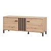 ΕΠΙΠΛΟ ΤΗΛΕΟΡΑΣΗΣ LAVAL 131 2K2V ARTISAN ΟΑΚ/ΜΑΥΡΟ 132x40x52εκ 11014526
