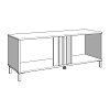 ΕΠΙΠΛΟ ΤΗΛΕΟΡΑΣΗΣ LAVAL 131 2K2V ARTISAN ΟΑΚ/ΜΑΥΡΟ 132x40x52εκ 11014526