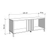 ΕΠΙΠΛΟ ΤΗΛΕΟΡΑΣΗΣ LAVAL 131 2K2V ARTISAN ΟΑΚ/ΜΑΥΡΟ 132x40x52εκ 11014526