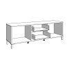 ΕΠΙΠΛΟ ΤΗΛΕΟΡΑΣΗΣ LAVAL 157 3K2F2V ARTISAN ΟΑΚ/ΜΑΥΡΟ 157x40x52εκ 11014527