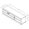 ΕΠΙΠΛΟ ΤΗΛΕΟΡΑΣΗΣ REMO ΓΚΡΙ CONCRETE / ΛΕΥΚΗ ΛΑΚΑ 162x41x43εκ 11008818