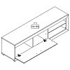 ΕΠΙΠΛΟ ΤΗΛΕΟΡΑΣΗΣ REMO ΓΚΡΙ CONCRETE / ΛΕΥΚΗ ΛΑΚΑ 162x41x43εκ 11008818