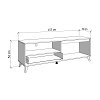 ΕΠΙΠΛΟ ΤΗΛΕΟΡΑΣΗΣ STIRLING TV 157 3K1F2V ARTISAN/CASHMERE ΧΡΩΜΑ 157x40x53εκ 11014489