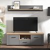 ΕΠΙΠΛΟ ΤΗΛΕΟΡΑΣΗΣ VALENCIA TV 150 ΓΚΡΙ ΓΡΑΦΙΤΗΣ-ARTISAN OAΚ-ΓΚΡΙ ΜΑΤ 147x41x47,5εκ 11011386