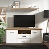 ΕΠΙΠΛΟ ΤΗΛΕΟΡΑΣΗΣ VALENCIA TV 160 ΛΕΥΚΟ-ARTISAN OAΚ-ΛΕΥΚΟ ΜΑΤ 161x41x66.5εκ 11011387