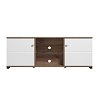 ΕΠΙΠΛΟ TV BURGUNDY 160 3K2V ΛΕΥΚΟ-FLAGSTAFF OAK-ΛΕΥΚΟ HIGH GLOSS FOIL 157x40x51εκ s.p.k 11012061