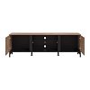 ΕΠΙΠΛΟ TV CORSICA 170 FLAGSTAFF OAK-ΜΑΥΡΟ 170,5x42x53,5εκ 11012001