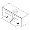 ΕΠΙΠΛΟ TV Kent 120 GREY OAK-WHITE OAK 122x43x49εκ 11008806