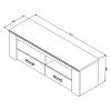 ΕΠΙΠΛΟ TV Kent 150 GREY OAK/WHITE OAK 151x43x49εκ knt 11008807