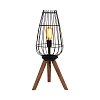 ΕΠΙΤΡΑΠΕΖΙΑ ΛΑΜΠΑ Fylliana Cresset ΜΑΥΡΟ ΧΡΩΜΑ 30x30x65εκ E27 835-123-266