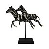 ΕΠΙΤΡΑΠΕΖΙΟ ΔΙΑΚΟΣΜΗΤΙΚΟ Fylliana "2 Zebras" ΜΑΥΡΟ-ΧΡΥΣΟ ΧΡΩΜΑ 34x9,5x34,5εκ 253-223-504
