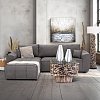 ΓΩΝΙΑΚΟΣ ΚΑΝΑΠΕΣ Fylliana Atlanta ΓΚΡΙ ΧΡΩΜΑ 265x190x95εκ 880-225-053