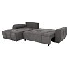 ΓΩΝΙΑΚΟΣ ΚΑΝΑΠΕΣ Fylliana Atlanta ΓΚΡΙ ΧΡΩΜΑ 265x190x95εκ 880-225-053